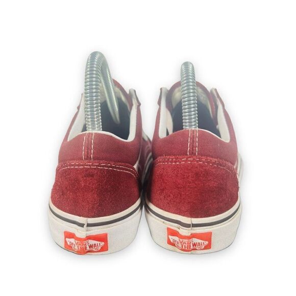 Vans Old Skool Suede / Canvas Burgundy / White Women's 6.5 - Picture 5 of 13